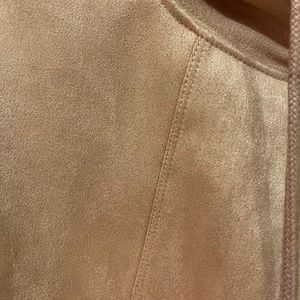 Soft pink suede sweater